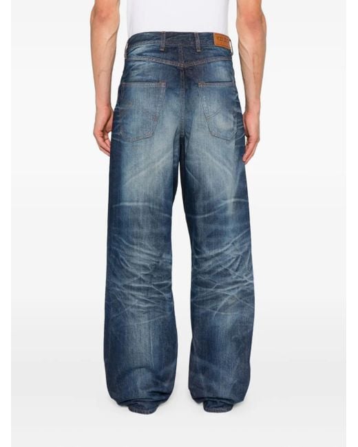 KENZO Blue Faded-Effect Jeans for men