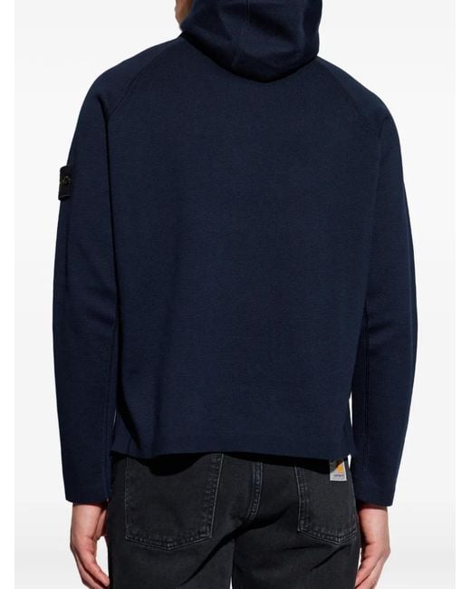 STONE  青 ジップアップパーカー Stone Island メンズ ブルー ジップアップ パーカー 【公式通販】
