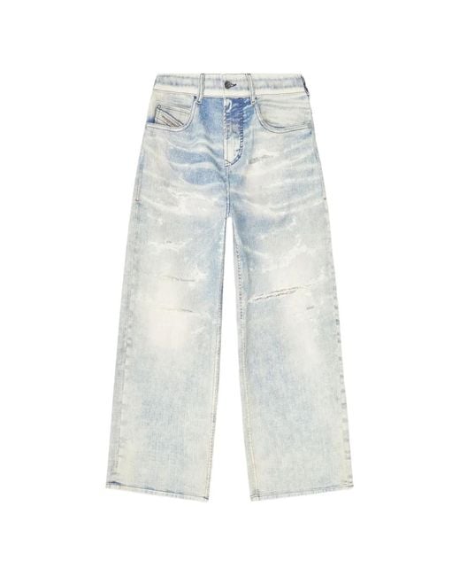 DIESEL Blue Relaxed Regular Waist 2097 D-Enim-M Joggjeans