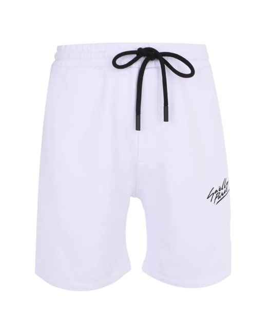 Gaelle Paris Blue Drawstring Shorts for men