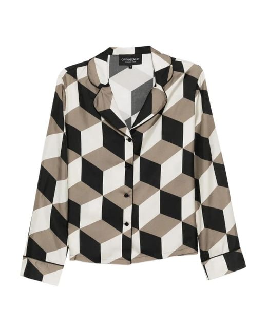 Cynthia Rowley Black The Illusion Shirt