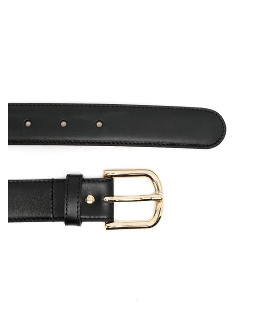 A.P.C. Black Leather Belt