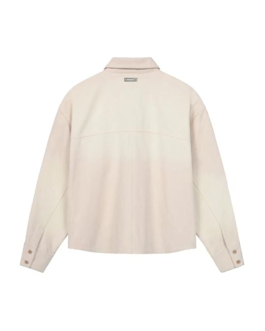 ROUGH White Button-Up Utility Shirt for men