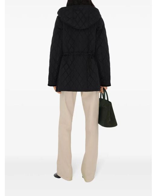 Burberry Black Devon Quilted Parka