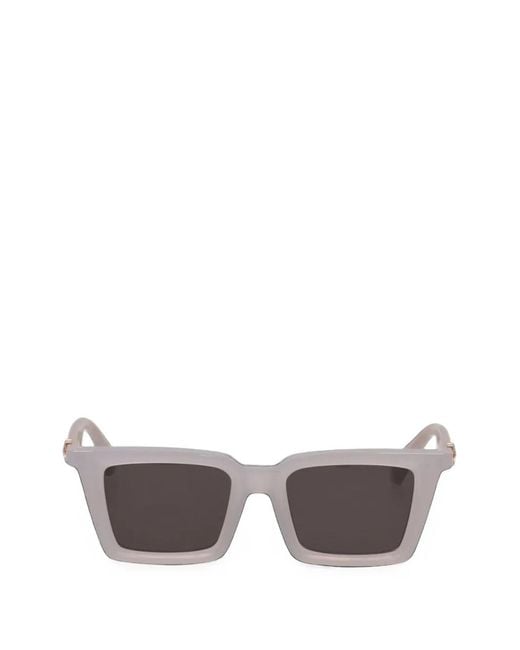 Off-White c/o Virgil Abloh Gray Square-Frame Sunglasses