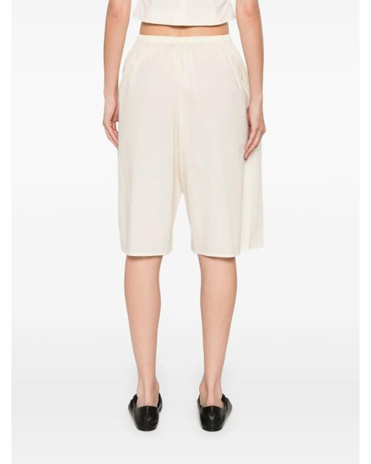 Elena Velez White Praire Bermuda Shorts