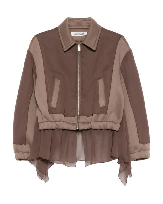 Veste Bomber À Empiècement Drapé Undercover en coloris Brown