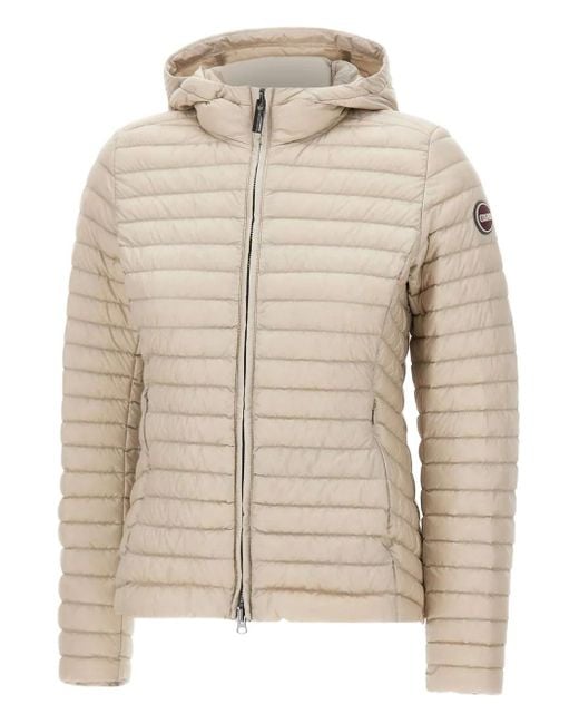 Colmar Deluxe Gewatteerd Donsjack Met Capuchon in het Natural