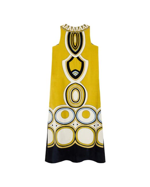 LaDoubleJ Yellow Totem Placée Dress