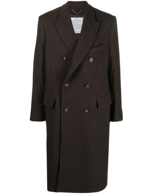 Manteau en laine vierge à boutonnière croisée Golden Goose Deluxe Brand pour homme en coloris Black