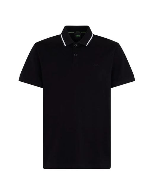 Boss Black Join Paddy Tipping-Detail Short-Sleeve Polo Shirt for men