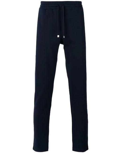 Dolce & Gabbana Blue Drawstring Track Pants for men