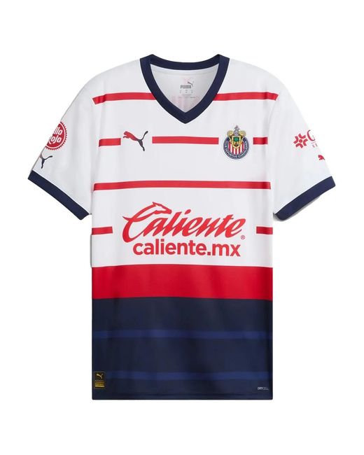 PUMA Red Chivas V-Neck T-Shirt for men