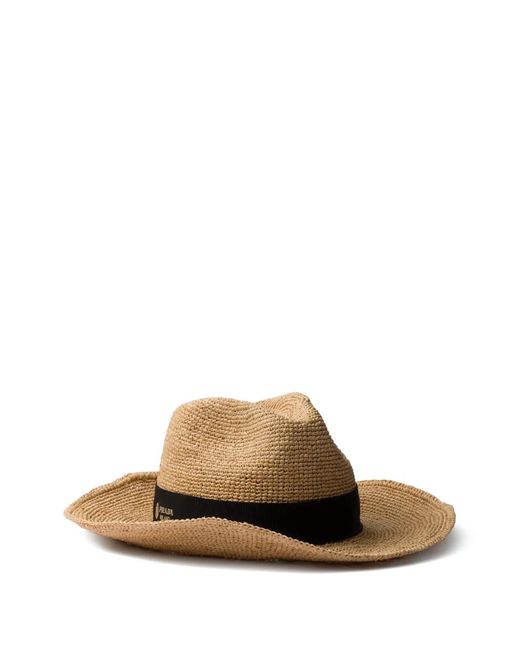 Prada Natural Crochet Hat