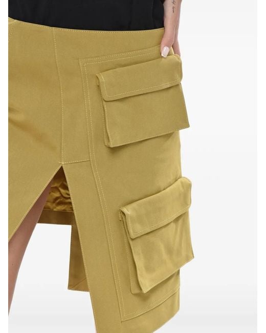 Off-White c/o Virgil Abloh Green Asymmetric Cargo Skirt