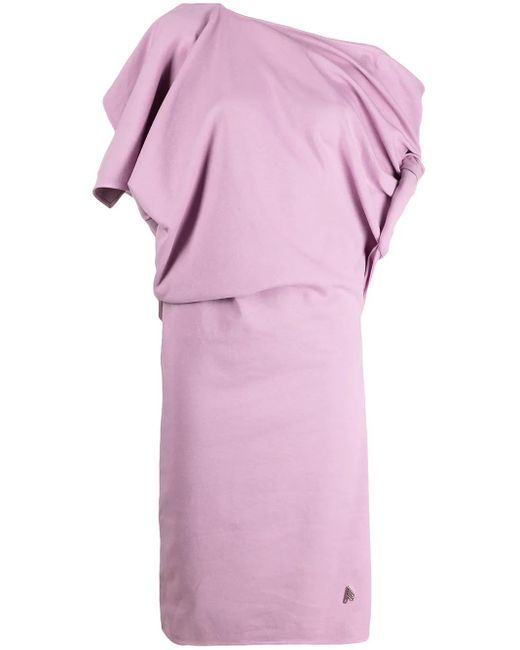 The Attico Pink Off-shoulder Dress
