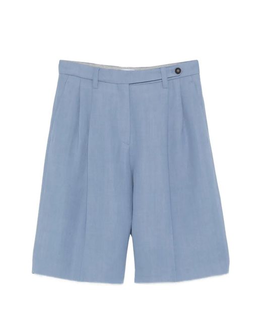 Brunello Cucinelli Blue Bermuda