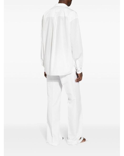 Dolce & Gabbana Gewickeltes Hemd in White für Herren