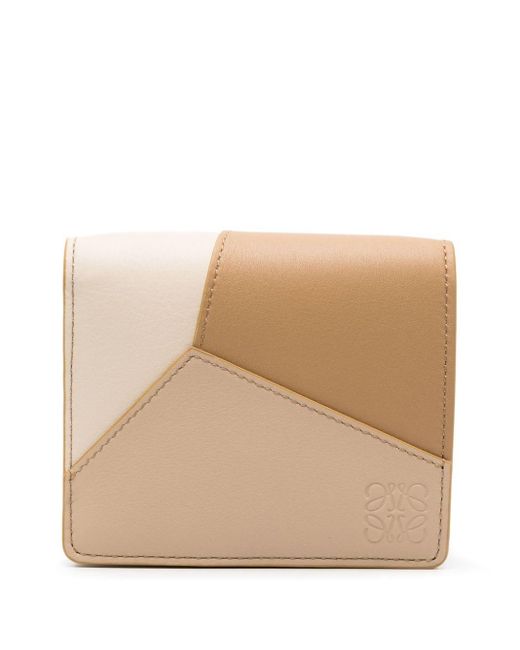 Loewe Natural Puzzle Panelled Leather Wallet
