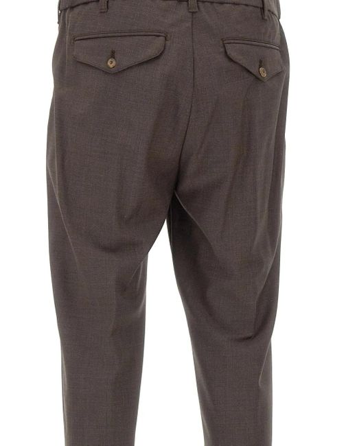 Myths Hose Mit Bundfalten in Gray für Herren