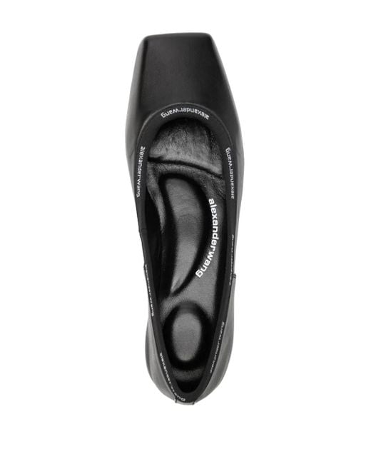 Alexander Wang Black Logo Binding Billie Flat
