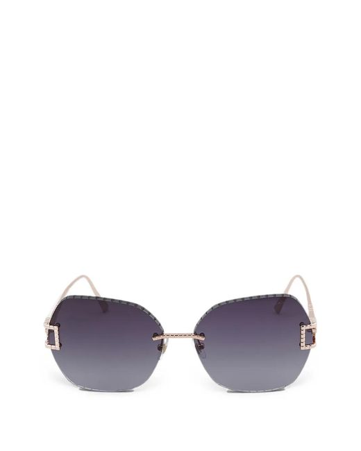 Chopard Purple Ice Cube Butterfly-Frame Sunglasses