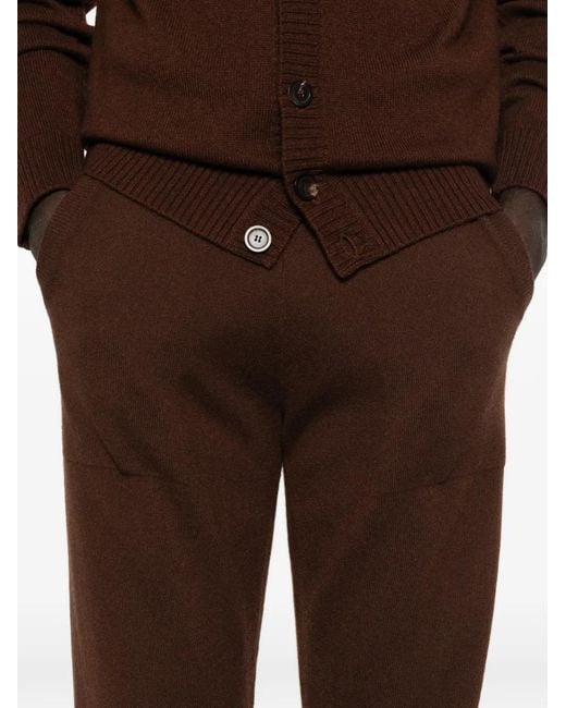 Bompard Brown Drawstring Track Pants for men