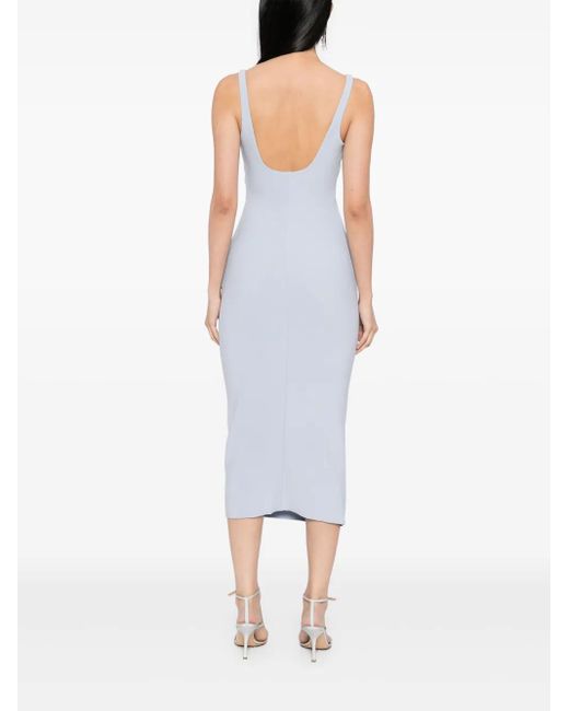 knee length dresses for ladies Mavis Midi Dress in Black Shibori Gold
