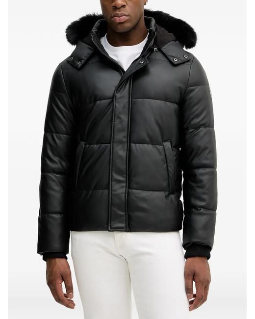 Guess Black Llong-Sleeve Hooded Jacket for men