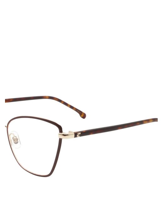 Carrera White Geometric-Frame Glasses