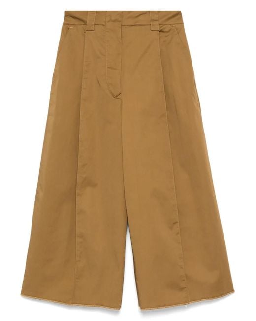 Thelatest Broek Met Geplooid Detail in het Yellow