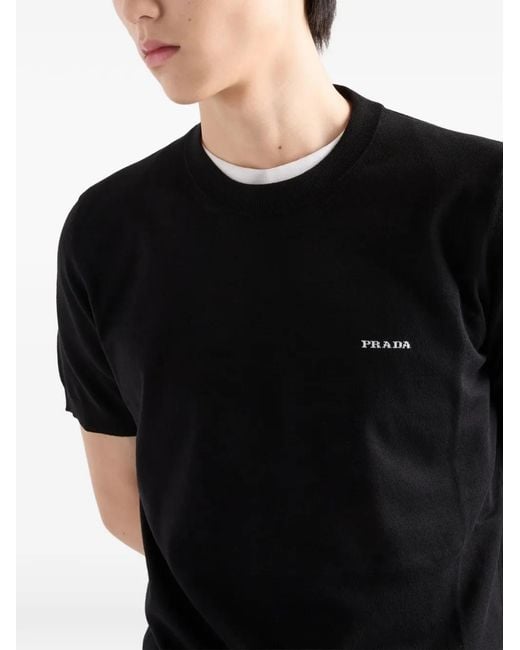 Prada Black Crew Neck for men