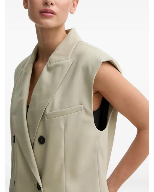IRO Natural Double-Breasted Sleeveless Top