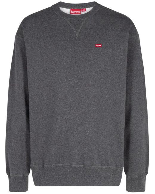 Supreme Gray Small Box Logo Sweatshirt