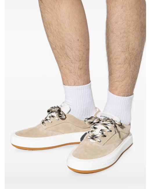 Givenchy White New City Suede Sneakers for men