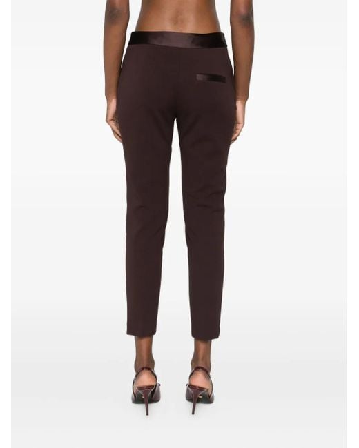 Pantalon En Coton À Boutonnière Imperial en coloris Brown