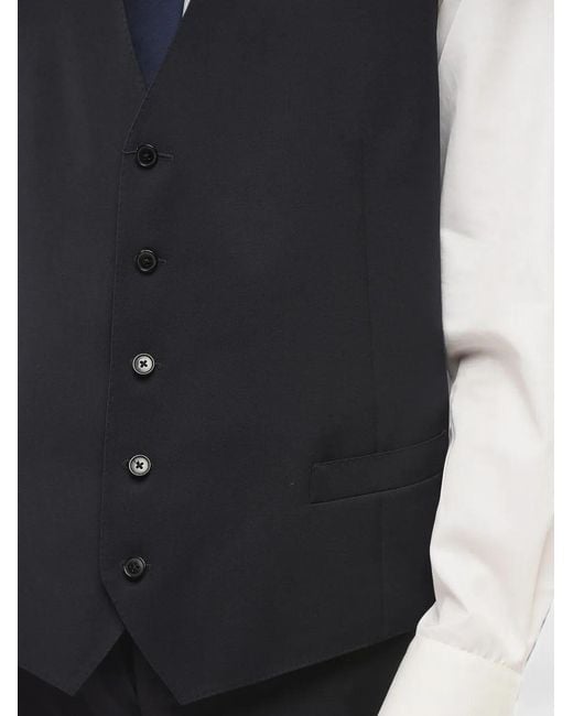 Corneliani Blue Leader Buttoned Waistcoat for men