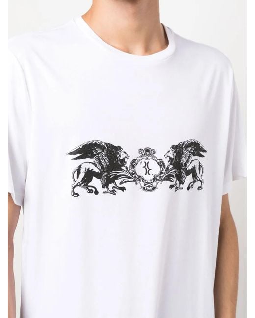 Camiseta con logo en el pecho Billionaire de hombre de color White