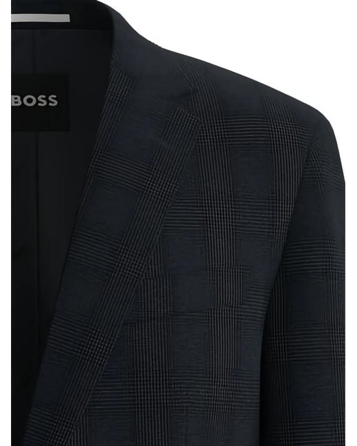 Bufanda A Cuadros Boss de hombre de color Black