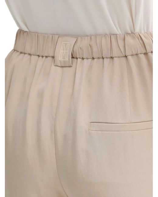 Marc O' Polo Natural Elasticated Wide-Leg Trousers