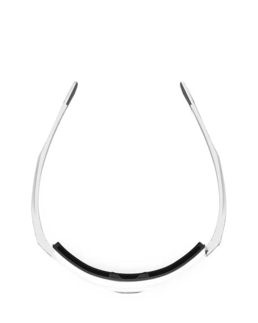 Rudy Project White Lunettes De Soleil Turbolence À Découpes