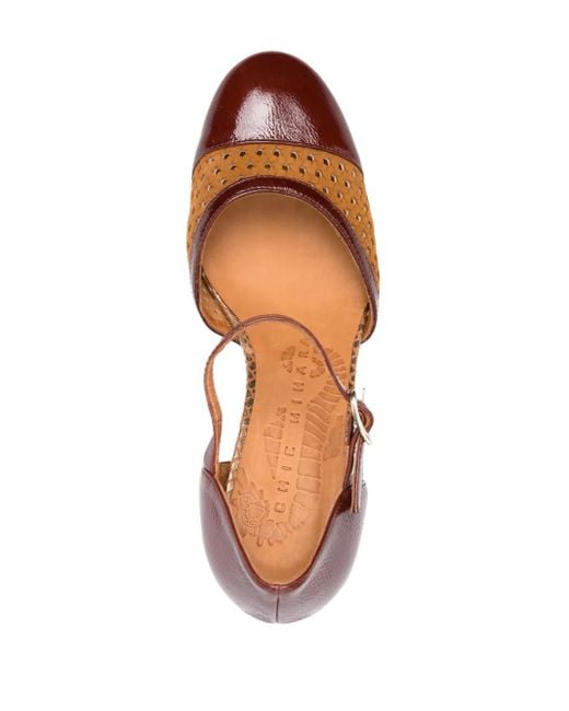 Chie Mihara Brown Fiza 70Mm Leather Pumps