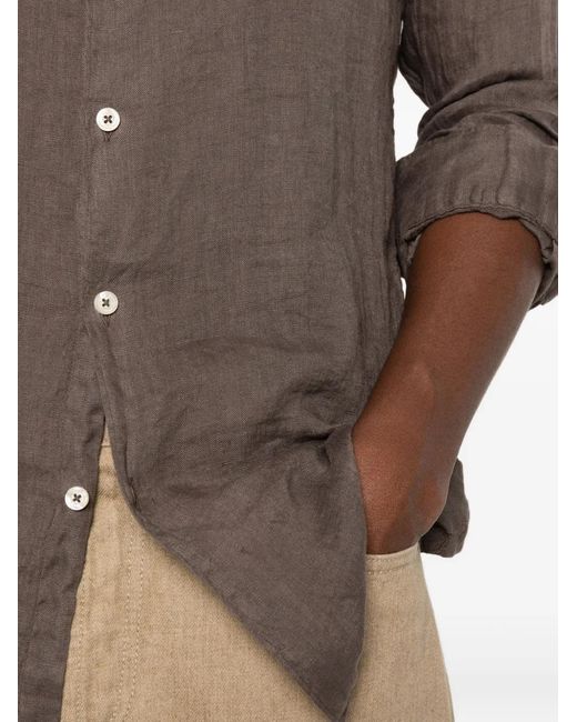 Altea Brown Button Shirt for men