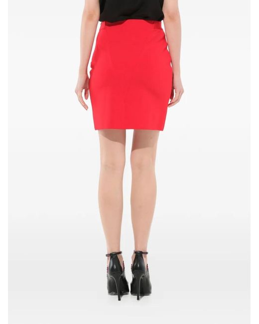 Givenchy Red Fitted Skirt