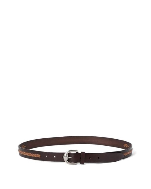 Brunello Cucinelli White Braided-Detail Belt for men