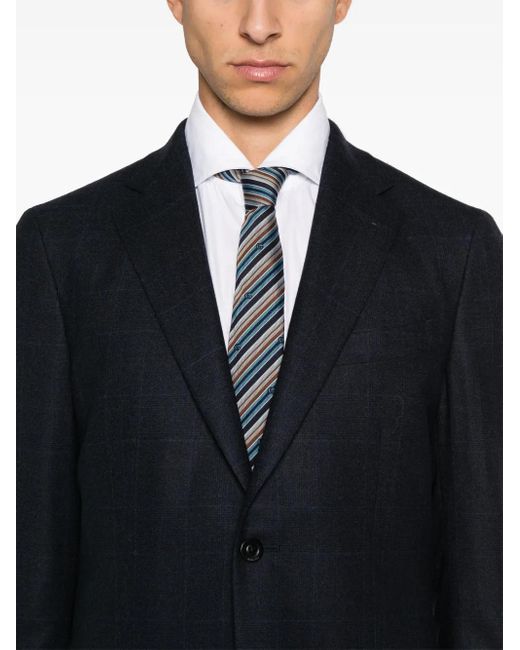 Boglioli Blue Prince Of Wales-Pattern Suit for men