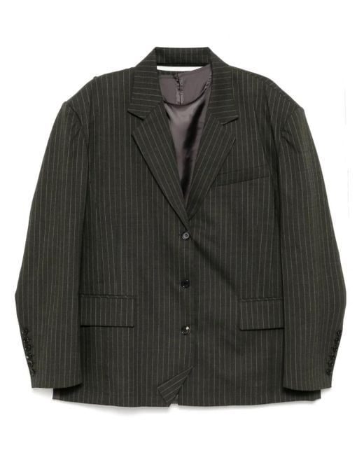 Pushbutton Black Slip Layered Jacket