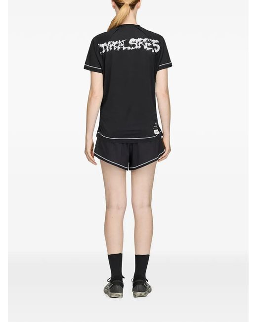 Y-3 Black Chito Graphic Running Short Sleeve T-Shirt