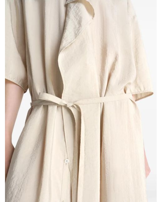Lemaire White Silk Shirtdress