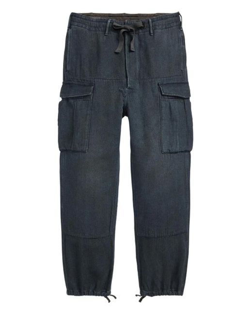 RRL Cargohose mit Kordelzug in Blue für Herren